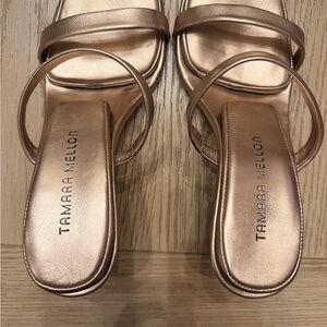 Tamara Mellon Metallic Sandals